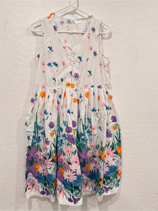 la cera Other - La Cera Floral Loungewear Nightgown Dress Womens PS House Dress Sleeveless